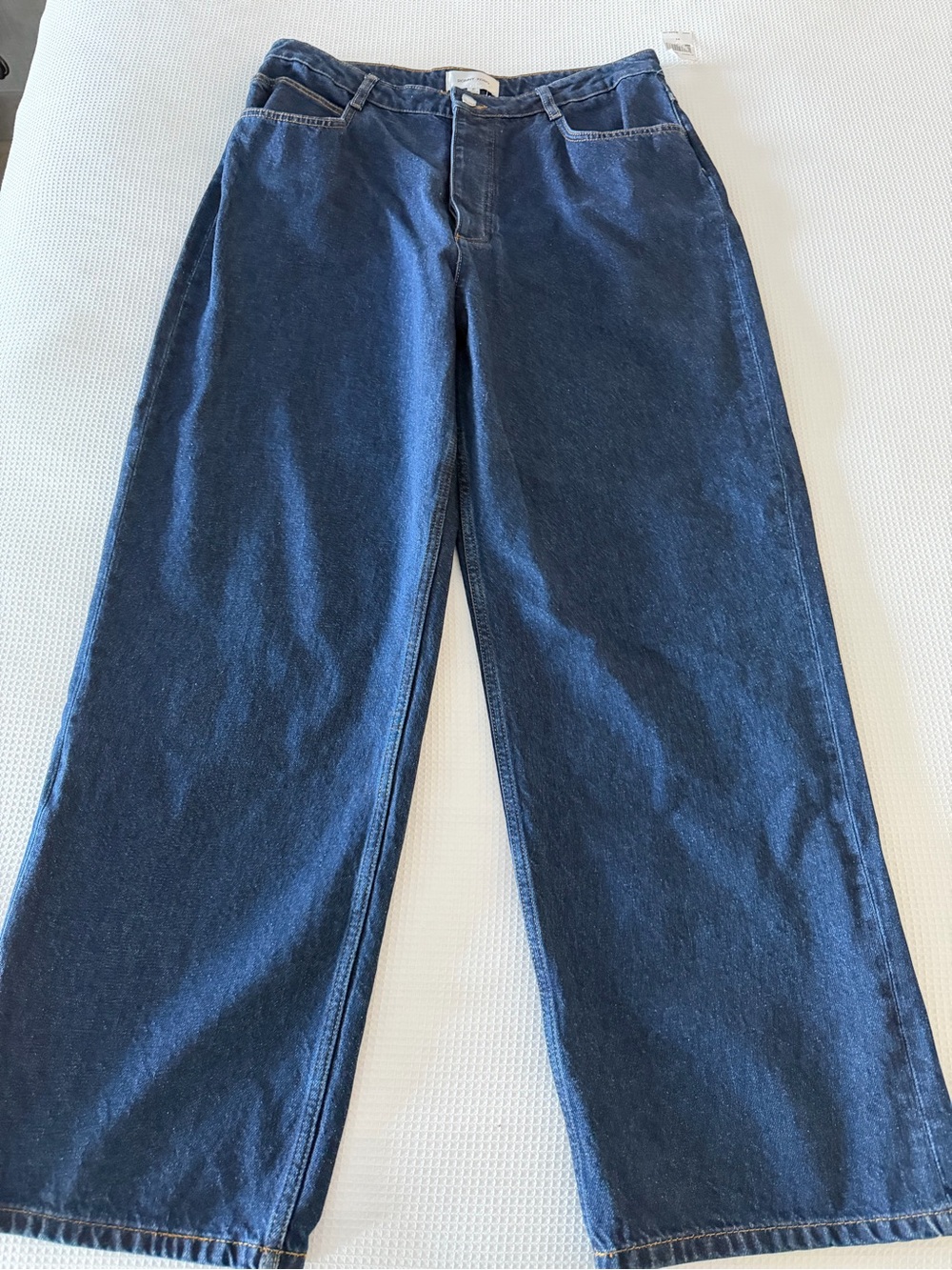 Ronny Kobo Sade Denim Jeans Women 31 Darkwash Blue High Rise Straight Leg NWT